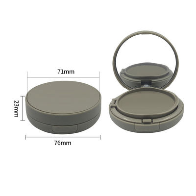 Round Transparent Empty Cushion Foundation Case Refillable Snap Closure Travel Friendly for Cosmetics and Skin
